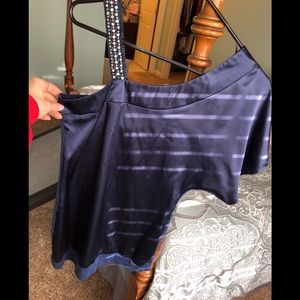 One sleeved, off-shoulder Dress Blouse